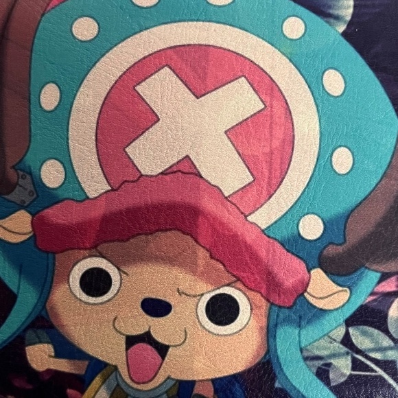 One Piece Tony Tony Chopper Faux Leather Wallet Pink Blue Anime Manga Luffy - Picture 5 of 10
